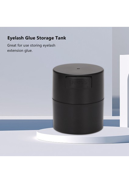 Kirpik Tutkal Depolama Tankı Kirpikler Uzatma Tutkal Yapıştırıcı Standı Kavanozu Aktif Mühürlü Kutu 4 Hücreler Konteyner Siyah (Yurt Dışından) indirimleri