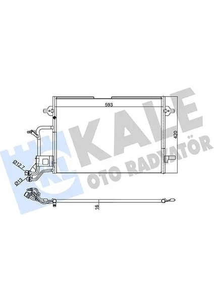 342935 Klima Radyatoru 7H0820896 8A0260749AK 8D0260401A