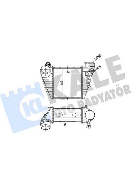 342000 Turbo Radyatoru 1J0145803A 1J0145803B 1J0145803F