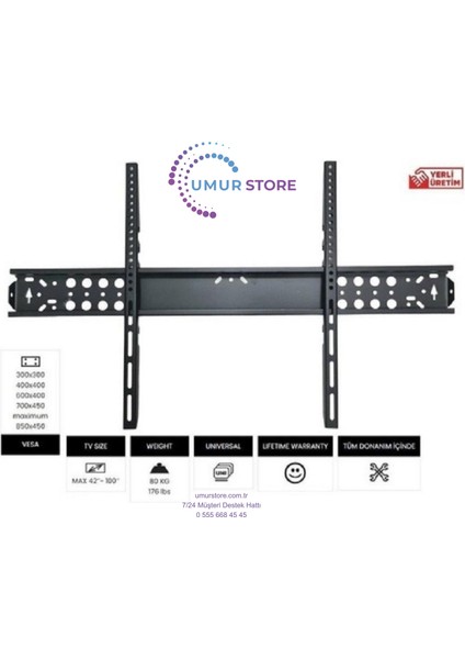 70U9600 4K Ultra Hd 70" Uydu Alıcılı Smart 70-100 Inç Sabit LCD LED Tv Duvar Askı Aparatı modelleri