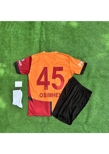 /.g'.â.l.a.t.â.s.a.r.â.yy 2024/25 Parçalı O.s'i'm'h'e'n Çocuk Forması 5'li Set Maske Hediyeli