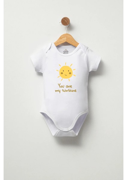 You Are My Sunshine Yazılı Bebek Zıbını