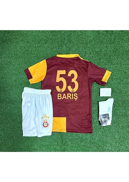 .g'.â.l.a.t.â.s.a.r.â.y 2025/26 5 Yıldızlı Barış Alper Yılmaz Parçalı Çocuk Forma 4'lü Set