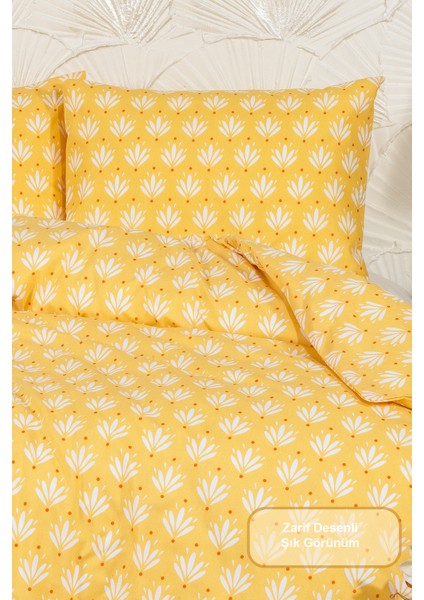 Riva Nevresim Takımı Tek Kişilik Lastikli Çarşaf (160X220 Cm) Sarı