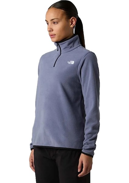 Glacier Fleece 1/4 Zip Kadın Mavi Outdoor Polar NF0A8D2JBTR1