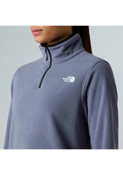 Glacier Fleece 1/4 Zip Kadın Mavi Outdoor Polar NF0A8D2JBTR1 fırsatları
