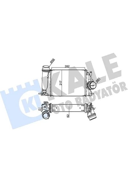 350975 Turbo Radyatoru 14461BD70A 14461BD71A 14461BD71B