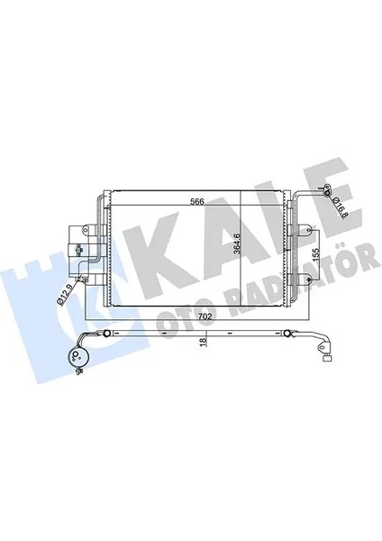 390600 Klima Radyatoru 1J0820411B 1J0820411D 1J0820411L