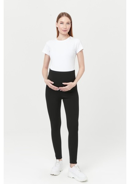 MYRA8068 Toparlayıcı Fitilli Termal Içi Şardonlu Sıcak Tutan Beli Ayarlanabilir Hamile Tayt -Siyah fiyatları