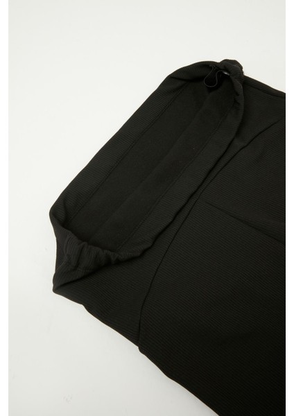 MYRA8068 Toparlayıcı Fitilli Termal Içi Şardonlu Sıcak Tutan Beli Ayarlanabilir Hamile Tayt -Siyah indirimleri