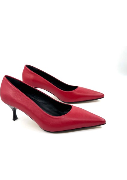 Kırmızı Hakiki Deri Stiletto fiyatları