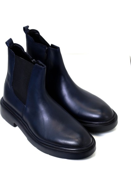 Deri Bot Lacivert