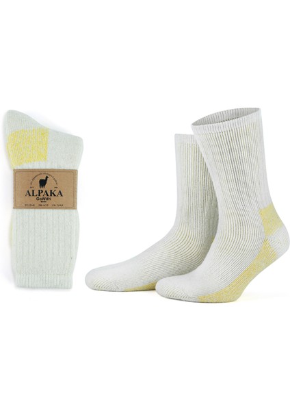 Alpaka Yünlü Tam Havlulu Kalın Termal Çorap 6005-6006