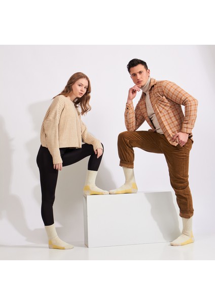 Alpaka Yünlü Tam Havlulu Kalın Termal Çorap 6005-6006 fırsatları