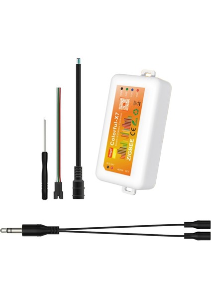 Rgb LED Şerit Işık Denetleyicisi DC5V-24V Tuya Zıgbee Müzik Kontroleri Ortam Işık Denetleyicisi Akıllı Uygulama Kontrolü (Yurt Dışından)