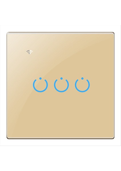 Olsa Da Too Wifi Akıllı Anahtar Dokunmatik Anahtar Işık Anahtarı Sıfır Yangın Hattı 3 Anahtar Altın (Yurt Dışından) fırsatları