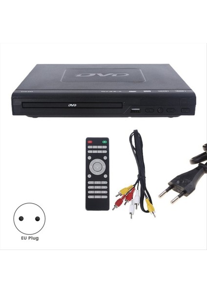 DVD-225 Home DVD Player Dijital Multimedya Oyuncu Av Tv VCD DVD Player Eu Flug Için Uzaktan Kumanda ile Çıktı (Yurt Dışından) modelleri
