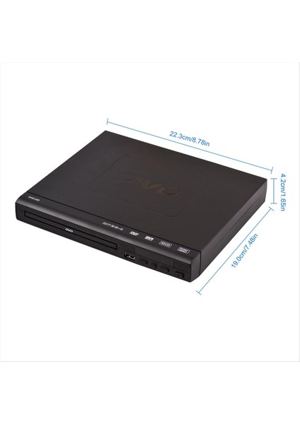 DVD-225 Home DVD Player Dijital Multimedya Oyuncu Av Tv VCD DVD Player Eu Flug Için Uzaktan Kumanda ile Çıktı (Yurt Dışından) fırsatları
