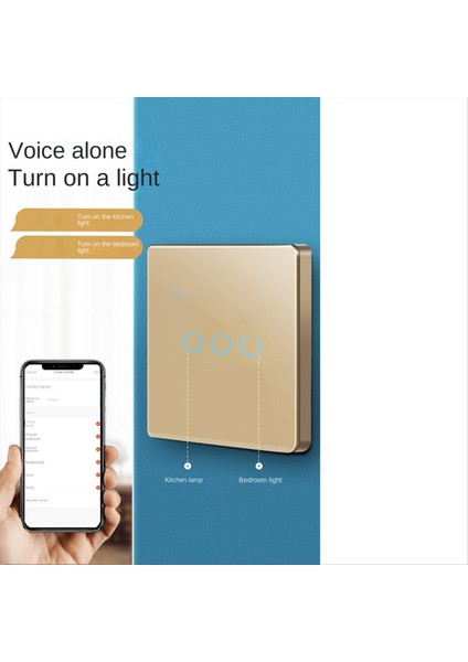 Olsa Da Too Wifi Akıllı Anahtar Dokunma Işık Anahtarı Tek Sıfır Yangın Hattı Evrensel 2 Anahtar Altın (Yurt Dışından) indirimleri