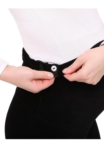 Kışlık Kadife Hamile Tayt Beli Ayarlanabilir Esnek Kumaş Siyah Renk indirimleri