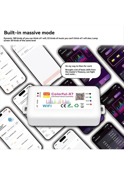 Tuya Rgb LED Şerit Işık Denetleyicisi DC5V-24V Wifi Müzik Denetleyicisi Ortam Işık Denetleyicisi Wifi Akıllı Uygulama Kontrolü (Yurt Dışından) fiyatları