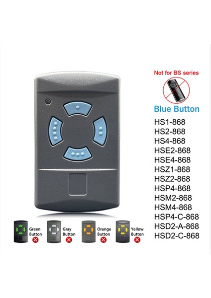Hsm4 868MHZ Garaj Kapısı / Kapı Uzaktan Kumanda Hse2 Hse4 Hsm2 Hs1 Hs2 Hs4 Hsz1 Hsz2 Hsp4 868 Garaj Kapı Açıcı (Yurt Dışından) fiyatları