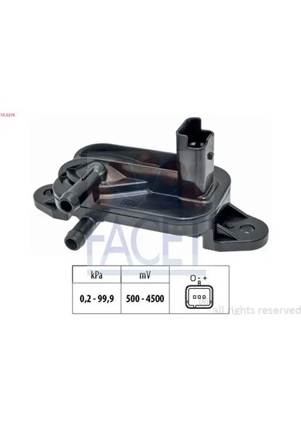 103316 Egzoz Basinc Sensoru 137416 161809 1618ET