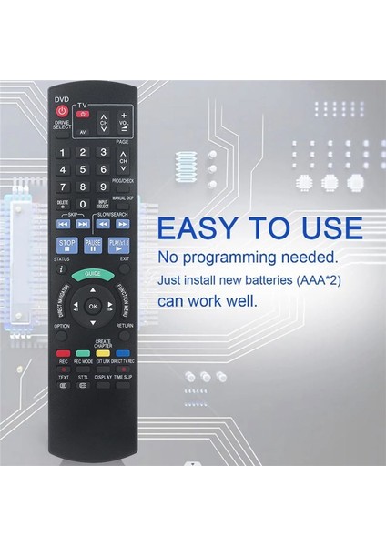 N2QAYB000127 Panasonic DVD Kaydedici DMR-EX78 DMR-EX78EB DMR-EX88 DMR-EX88EB DMR-EX77 DMR-EX77EB (Yurt Dışından) modelleri