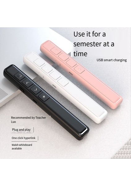 Kablosuz Sayfa Çevirme Kalemi USB Uzaktan Kumanda Flip Kalemi Ofis Öğretimi Için Projektör Ppt Sunumcısı Beyaz (Yurt Dışından) indirimleri