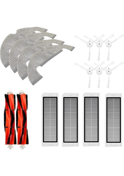 Dream D10S Plus Robot Vakum Süpürge Ana Yan Fırçalar Hepa Filtreler Paspas Bezi Yedek Parçaları (Yurt Dışından)