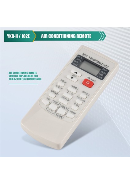 Aukia YKR-H/102E Için Klima Uzaktan Kumandası Değiştirme (Yurt Dışından) fırsatları