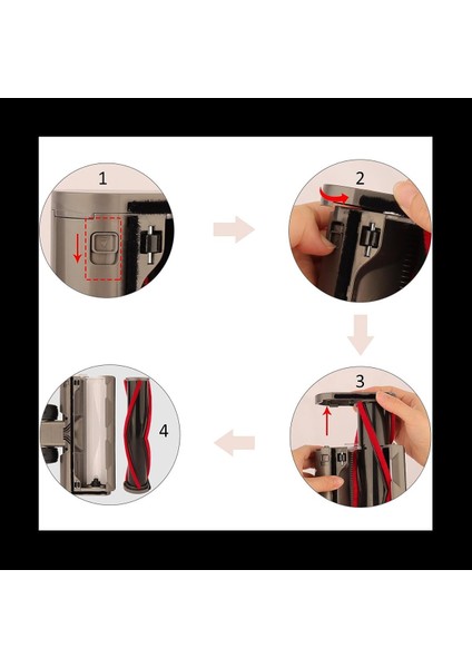 Dyson V7 V7 V8 V10 V11 V15 Vakum Süpürge Parçaları Için Doğrudan Temizleyici Türbini Fırça Zemin Aracı (Yurt Dışından) fırsatları