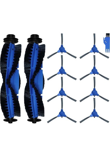 Ecoozy RV-SG250B Robot Vakum Kendi Kendini Boşaltma ve Mop Combo Roller Ana Fırça Kenarı Sınır Yan Fırçası Değiştirme Parçası (Yurt Dışından)