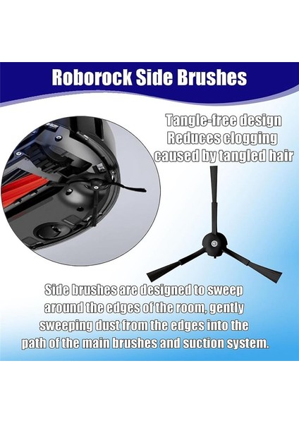 Roborock S8 S8+ S8 Pro Ultra S8 Plus Robot Vakum Süpürgeleri Ana Yan Fırça Hepa Filtre Yedek Parçaları (Yurt Dışından) fiyatları
