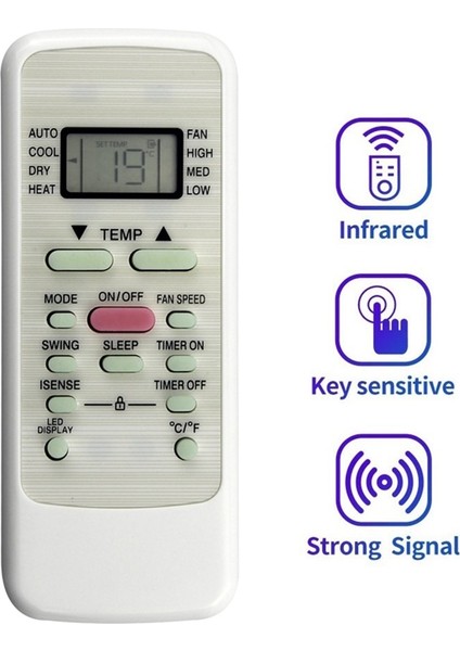 Mıdea Kliması Için RG51F2 (2)/efu1 A/c Uzaktan Kumandasını Değiştirin RG51F2 (2)/efu1 Uzaktan Kumandası (Yurt Dışından) fiyatları