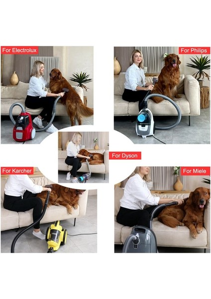 Pet Saç Fırçası Vakum Damat Aracı Kiti Dyson DC44 DC30 DC58 V6 V7 V8 V10 V11 Miele Karcher Philips Vakum B (Yurt Dışından) fırsatları