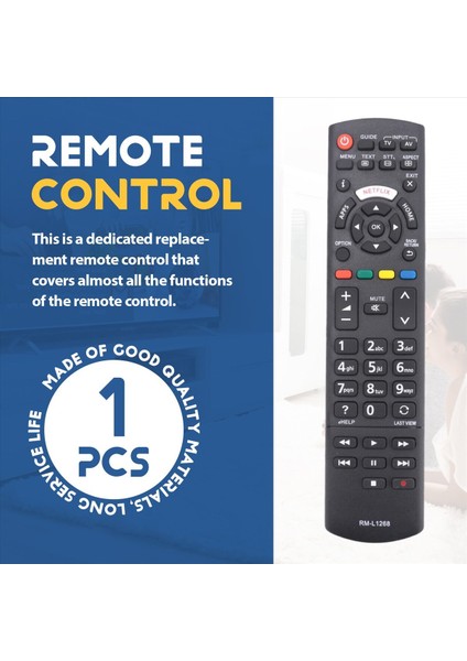 RM-L1268 Panasonic Netflix N2QAYB00100 N2QAYB Dijital Tv Için Akıllı LED Tv Uzaktan Denetleyicisi (Yurt Dışından) fırsatları
