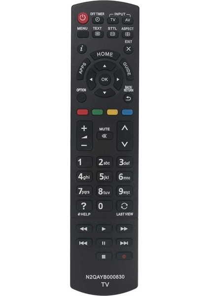 Panasonic N2QAYB000830 Televizyonu Için Uyumlu Yedek Tv Uzaktan Kumandası (Yurt Dışından)