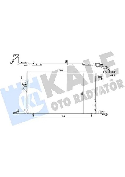 358450 Klima Radyatoru 6455AV 6455V9 9628007580