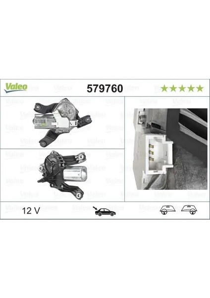 579760 Silecek Motoru Arka 6001548990