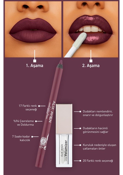 Suya Dayanıklı Uzun Süre Kalıcı Yumuşak Dudak Kalemi - Staying Power Lip Pencil 59 Plum