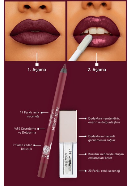 Suya Dayanıklı Uzun Süre Kalıcı Yumuşak Dudak Kalemi - Staying Power Lip Pencil 58 Cherry