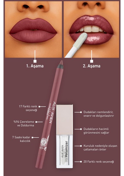 Suya Dayanıklı Uzun Süre Kalıcı Yumuşak Dudak Kalemi - Staying Power Lip Pencil 60 Maroon