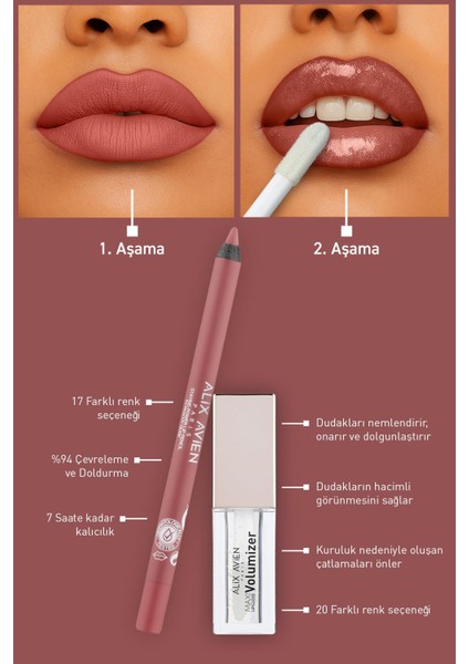 Suya Dayanıklı Uzun Süre Kalıcı Yumuşak Dudak Kalemi - Staying Power Lip Pencil 53 Peachy Nude