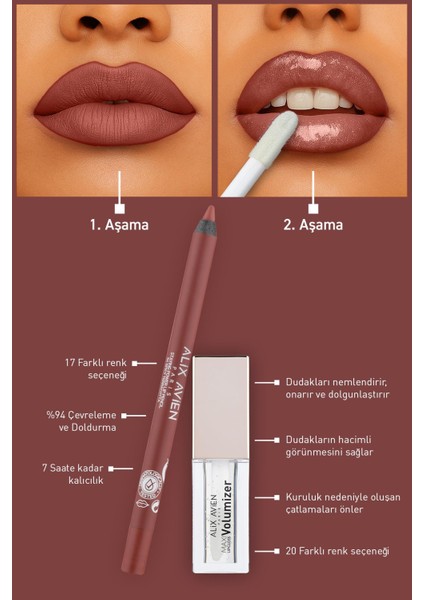 Suya Dayanıklı Uzun Süre Kalıcı Yumuşak Dudak Kalemi - Staying Power Lip Pencil 54 Spicy Terracotta