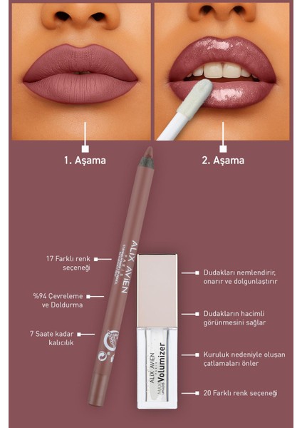 Suya Dayanıklı Uzun Süre Kalıcı Yumuşak Dudak Kalemi - Staying Power Lip Pencil 62 Chesnut Red modelleri