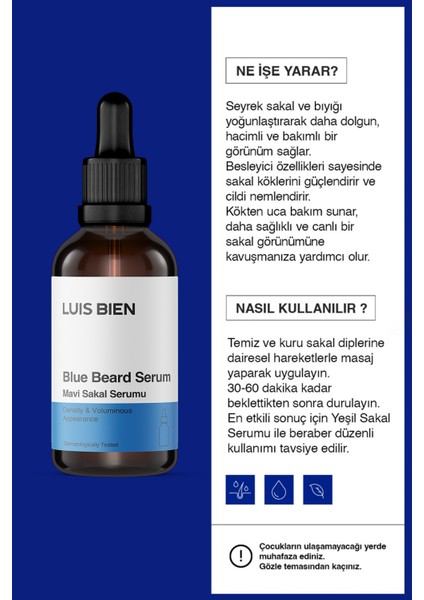 Mavi Sakal Bakım Serumu 20 ml modelleri