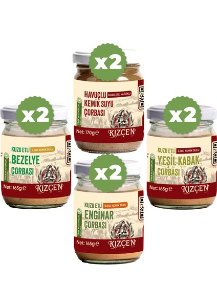 Avantajlı 8 Li Kuzu Etli Ilikli Çorba Seti