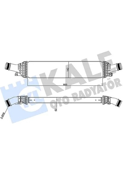 342600 Turbo Radyatoru 8K0145805G 8K0145805L 8K0145805P