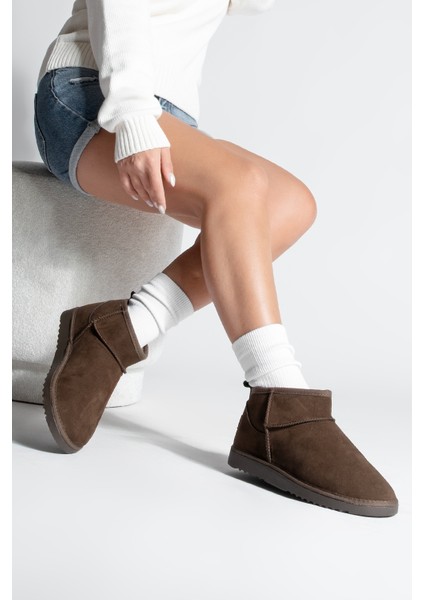 Kadın Acı Kahve İçi Kürklü Günlük Bot Pasep Kahve Süet fiyatları